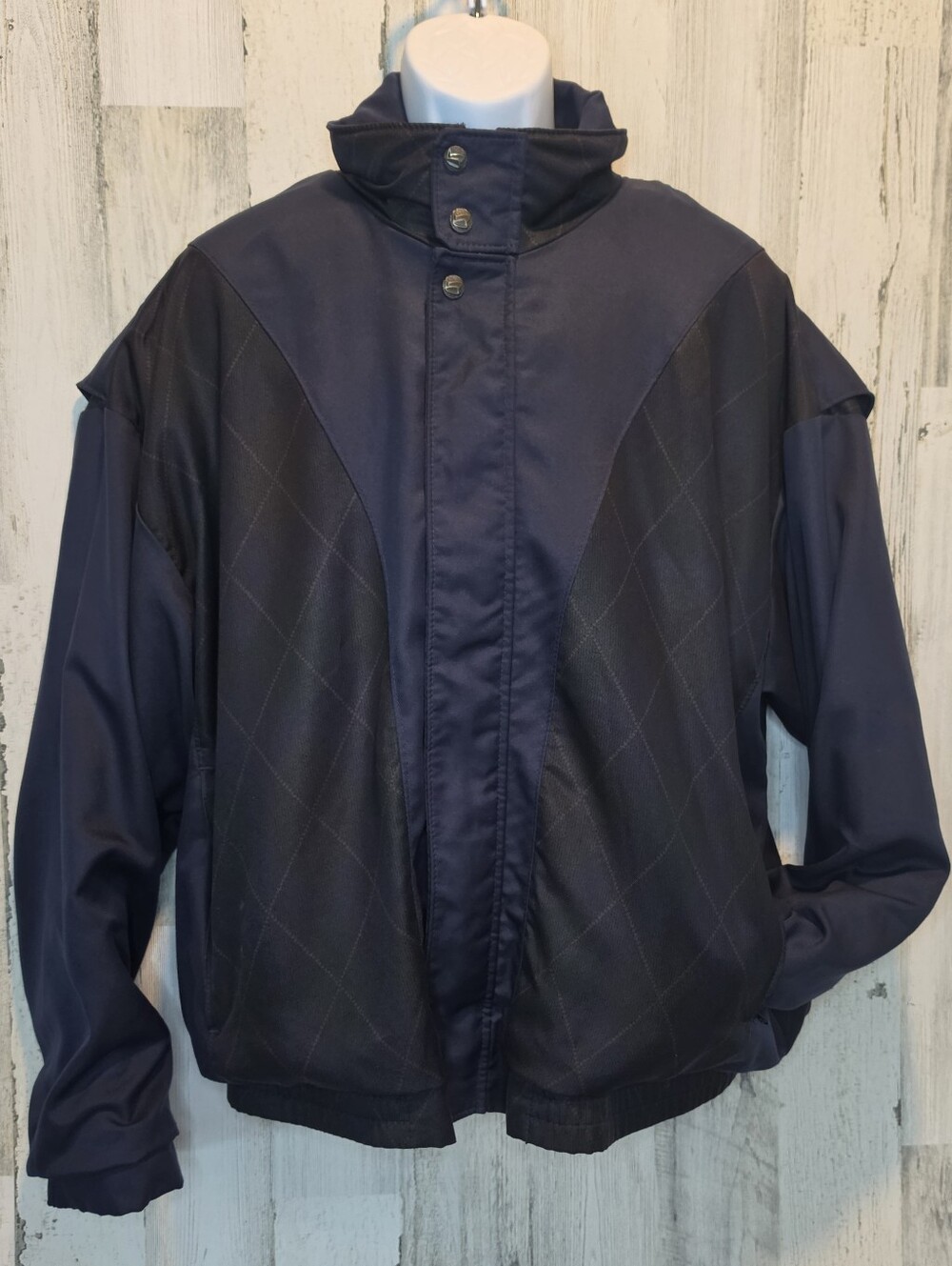 Vintage Forrester’s Gore-Tex Jacket Men XXL Navy Argyle USA Made Gorpcore